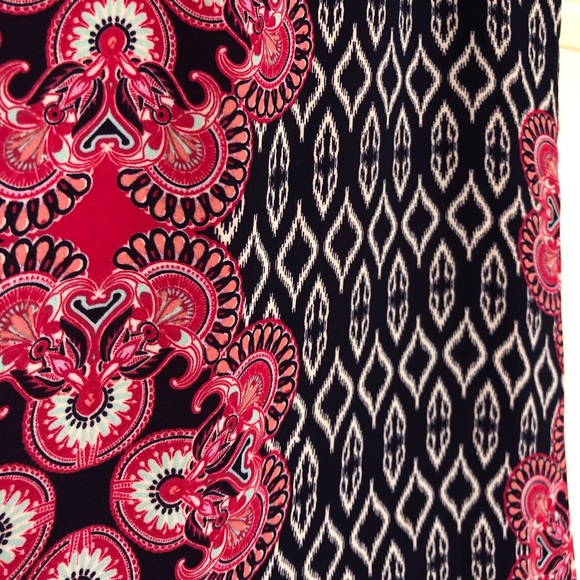 Women’s pink/navy patterned sundress Size 4 - Picture 5 of 7